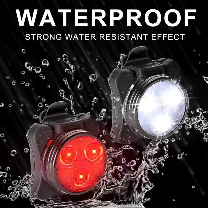 Cyclist Front & Rear Bike Lights - Rechargeable
