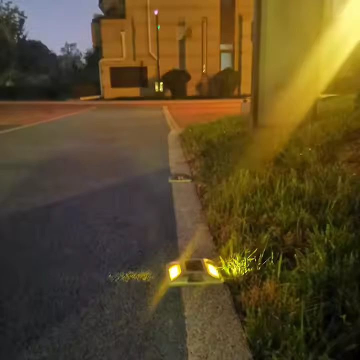 Solar Pavement Safety Lights - 2 Per Package