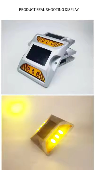 Solar Pavement Safety Lights - 2 Per Package
