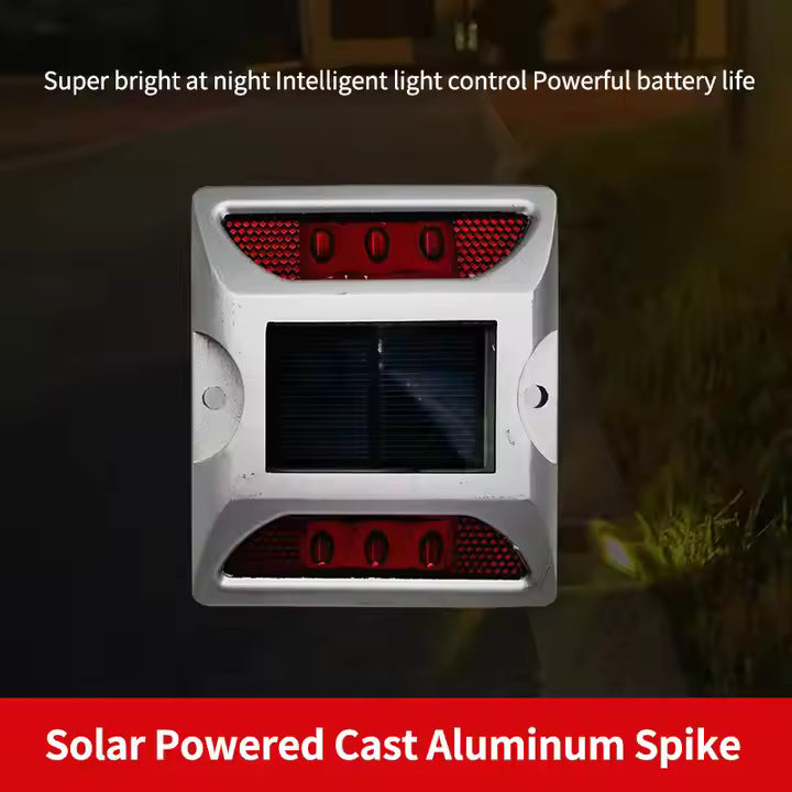 Solar Pavement Safety Lights - 2 Per Package