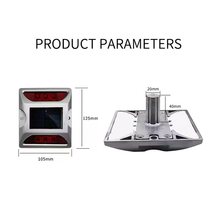 Solar Pavement Safety Lights - 2 Per Package