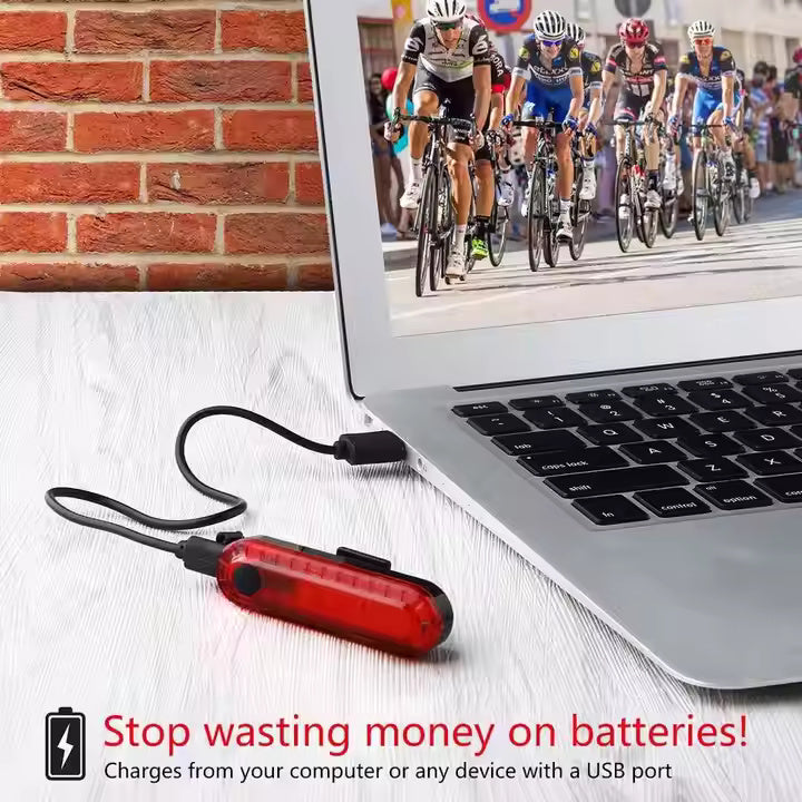 USB Rechargeable Lights Suitable Night Riding, Front and Tail Led Lights